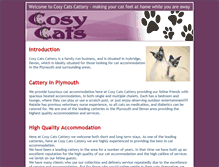 Tablet Screenshot of cosycatscattery.com